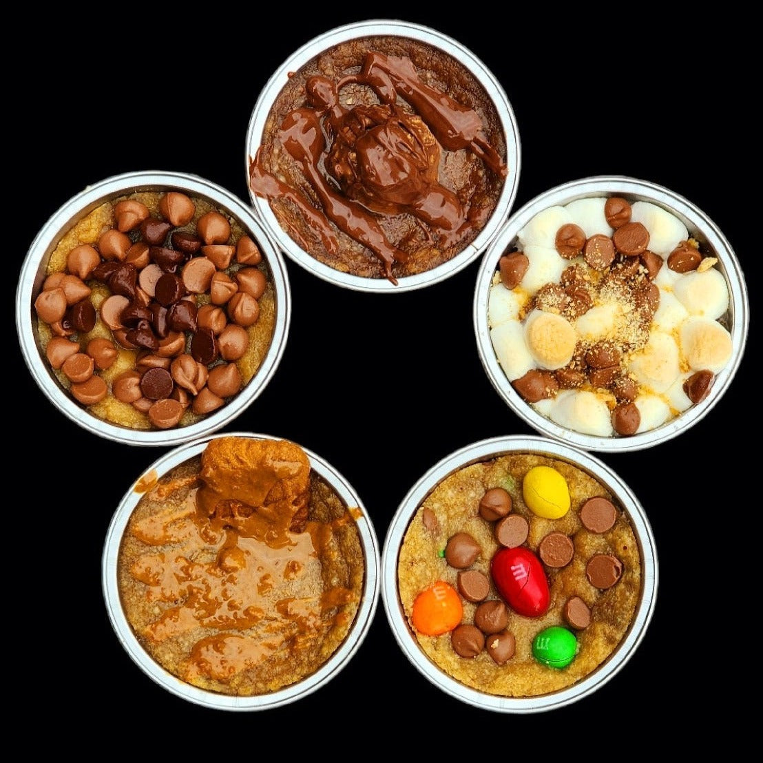 Family pack- 5 pack skillet cookies.Stuffed cookies Toronto. Skillet baked cookie from Skillet cookie company. Order online skillet baked cookies Canada wide delivery