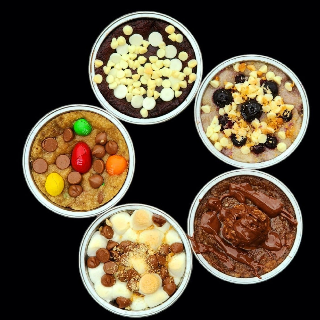 Family pack- 5 pack skillet cookies.Stuffed cookies Toronto. Skillet baked cookie from Skillet cookie company. Order online skillet baked cookies Canada wide delivery