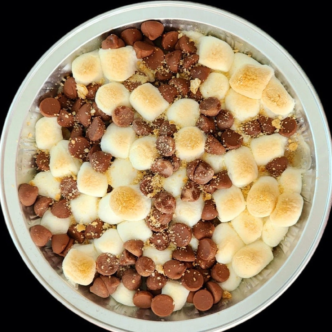 Smores skillet cookie with bake roasted marshmallows and melted chocolate chunks. Skillet baked cookie from Skillet cookie company.Order online skillet baked cookies Canada wide delivery. Toronto cookies