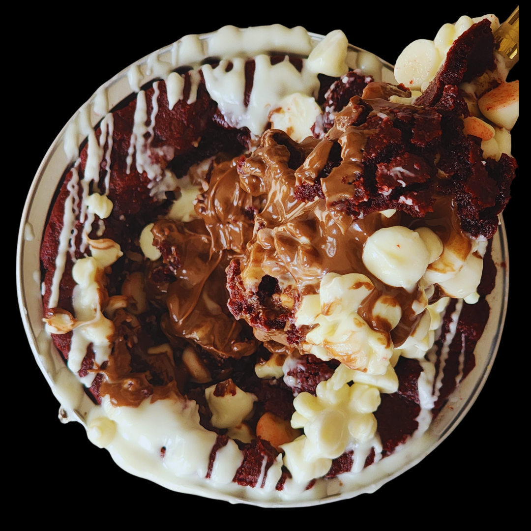 Red velvet cream cheese hazelnut chocolate nutella skillet cookies_Skillet Cookies_Deep dish skillet cookies-Soul collection_Gourmet cookies_Premium desserts