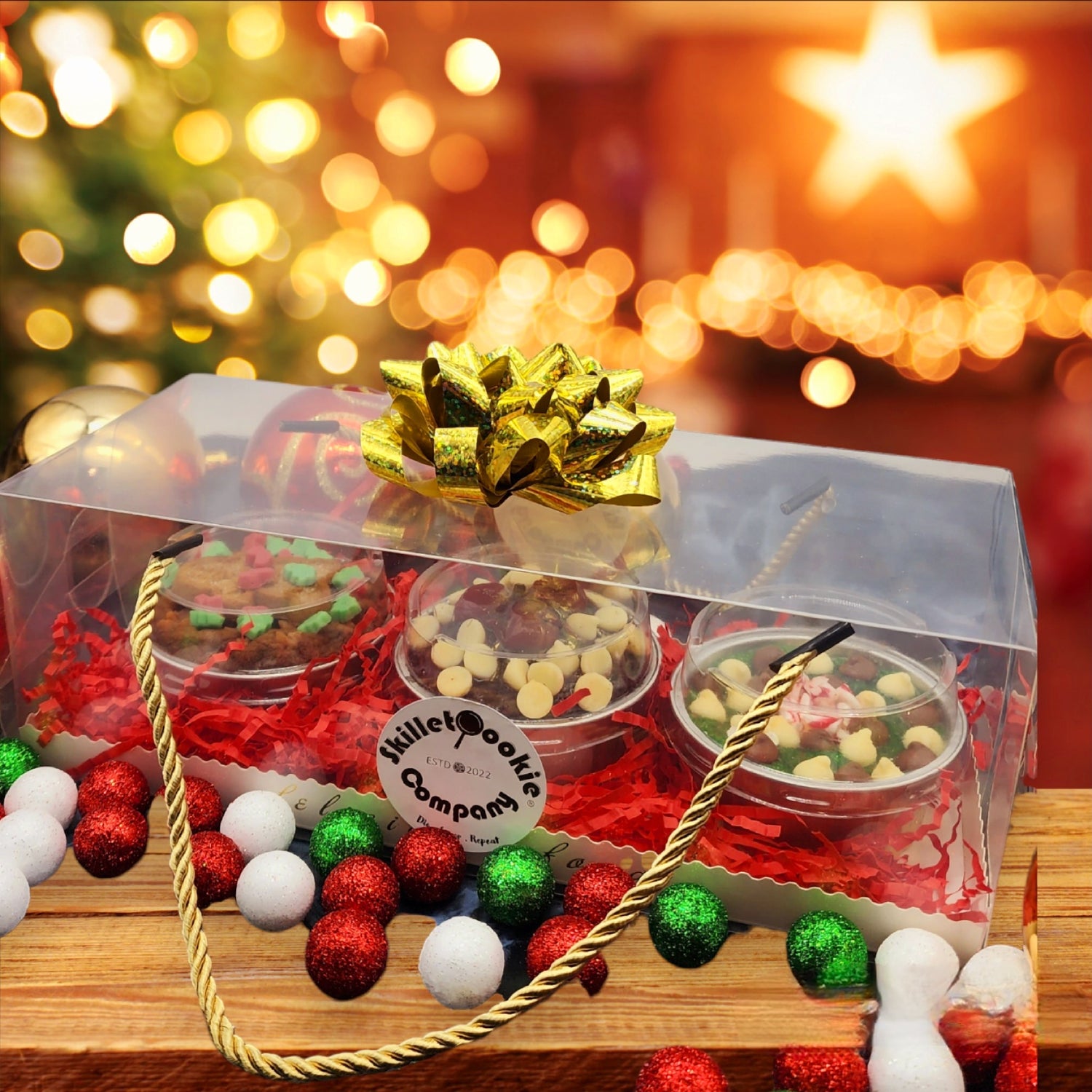 Holiday Christmas New Years pack Skillet Cookie company