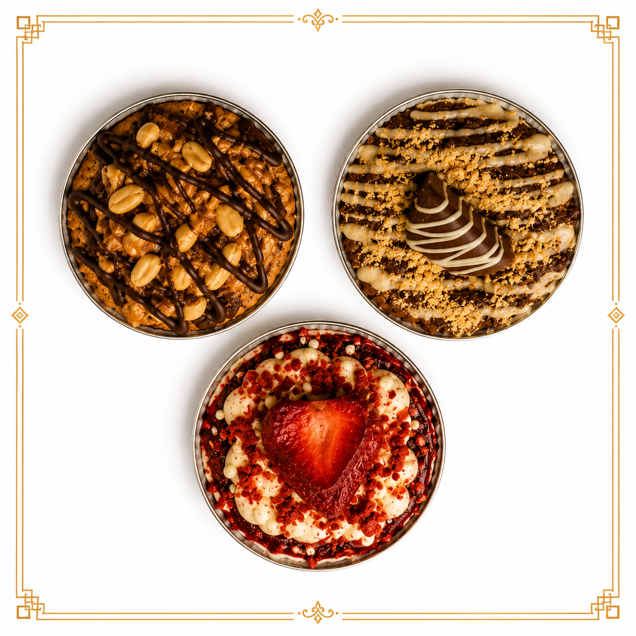 3 pack skillet cookies_skillet deep dish stuffed cookies