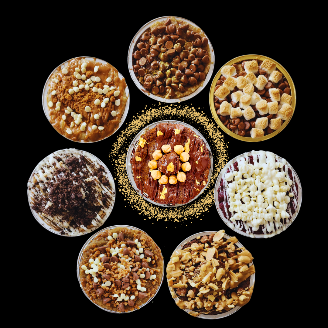 Eight Cookies_pack_Skillet_Cookies_Deep_dish_stuffed__skillet_cookies-Soul_collection_Gourmetccookis_Premium_desserts