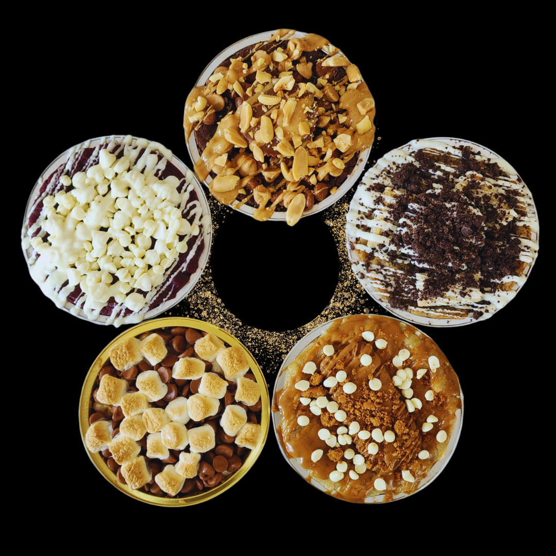 Five pack cookies-Skillet_Cookies_Deep_dish_skillet_cookies-Soul_collection_Gourmet_cookies_Premium_desserts