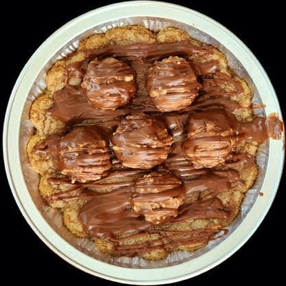 Nutella filled skillet cookie with Ferrero rocher. Skillet baked cookie from Skillet cookie company. Order online skillet baked cookies Canada wide delivery